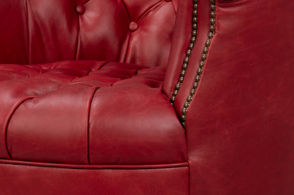Bastian Armchair New Rouge Leather