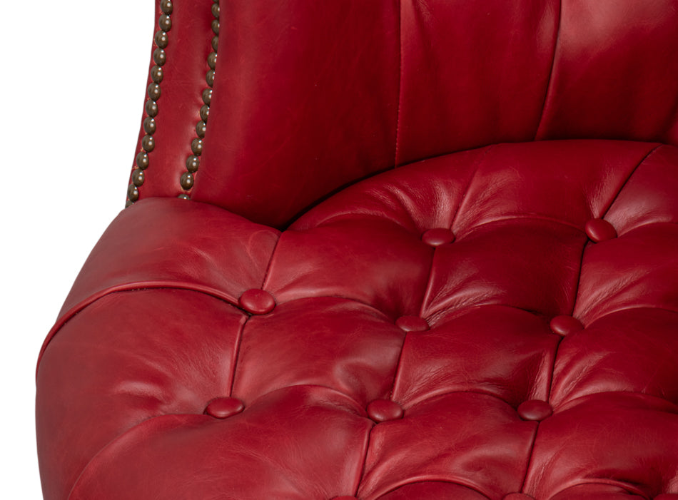 Bastian Armchair New Rouge Leather
