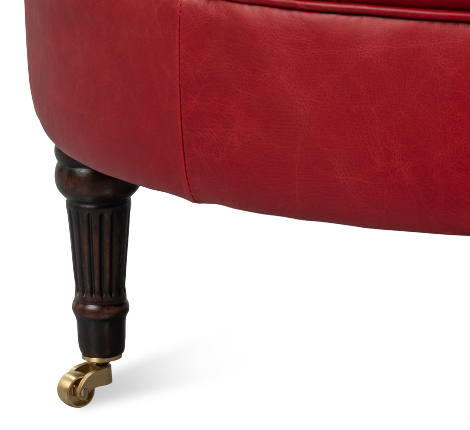 Bastian Armchair New Rouge Leather