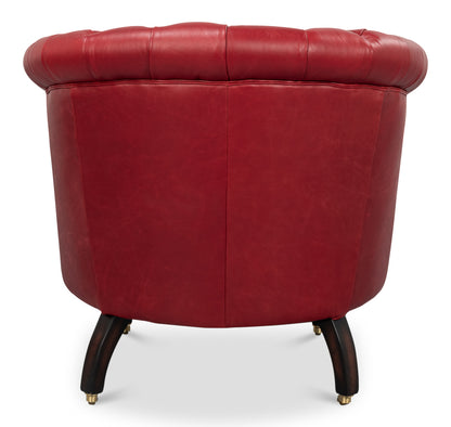 Bastian Armchair New Rouge Leather