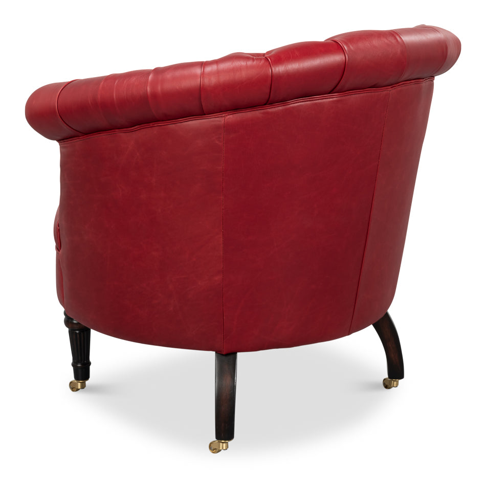 Bastian Armchair New Rouge Leather