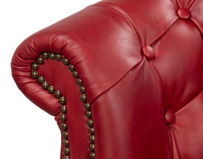 Bastian Armchair New Rouge Leather