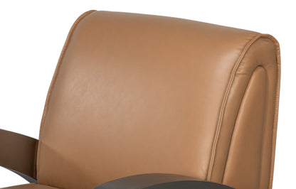 Carlisle Armchair-Caramel Brown Leather