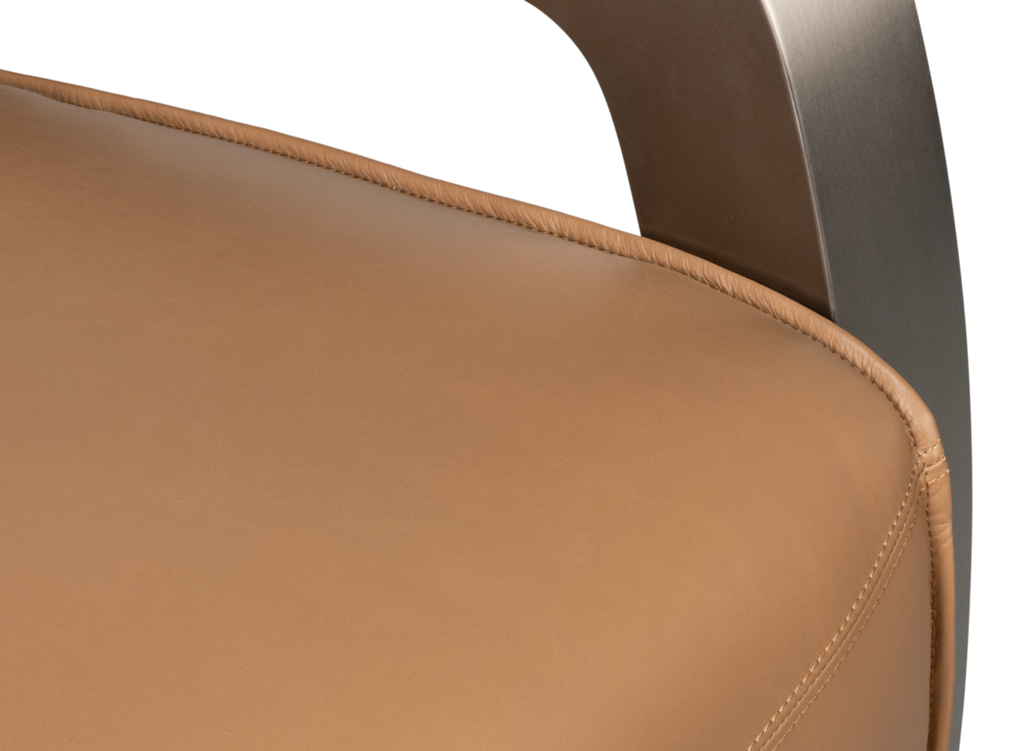 Carlisle Armchair-Caramel Brown Leather