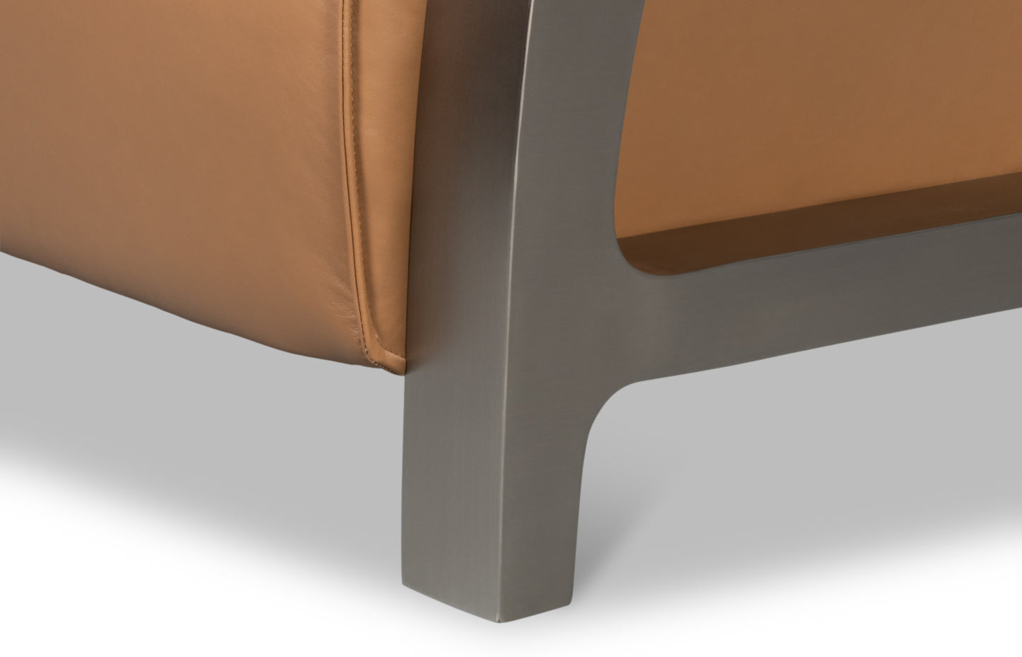 Carlisle Armchair-Caramel Brown Leather