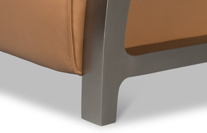Carlisle Armchair-Caramel Brown Leather