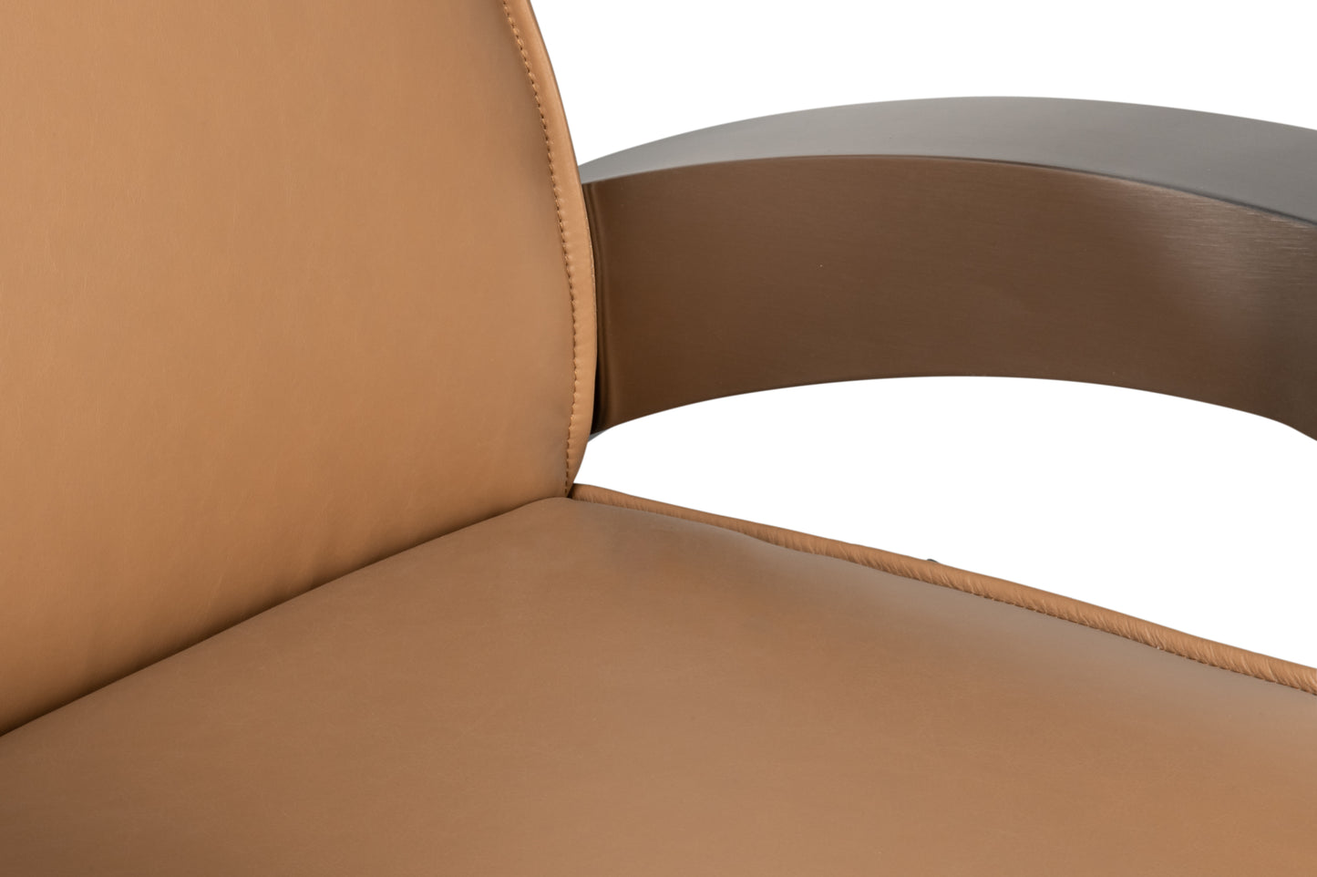 Carlisle Armchair-Caramel Brown Leather