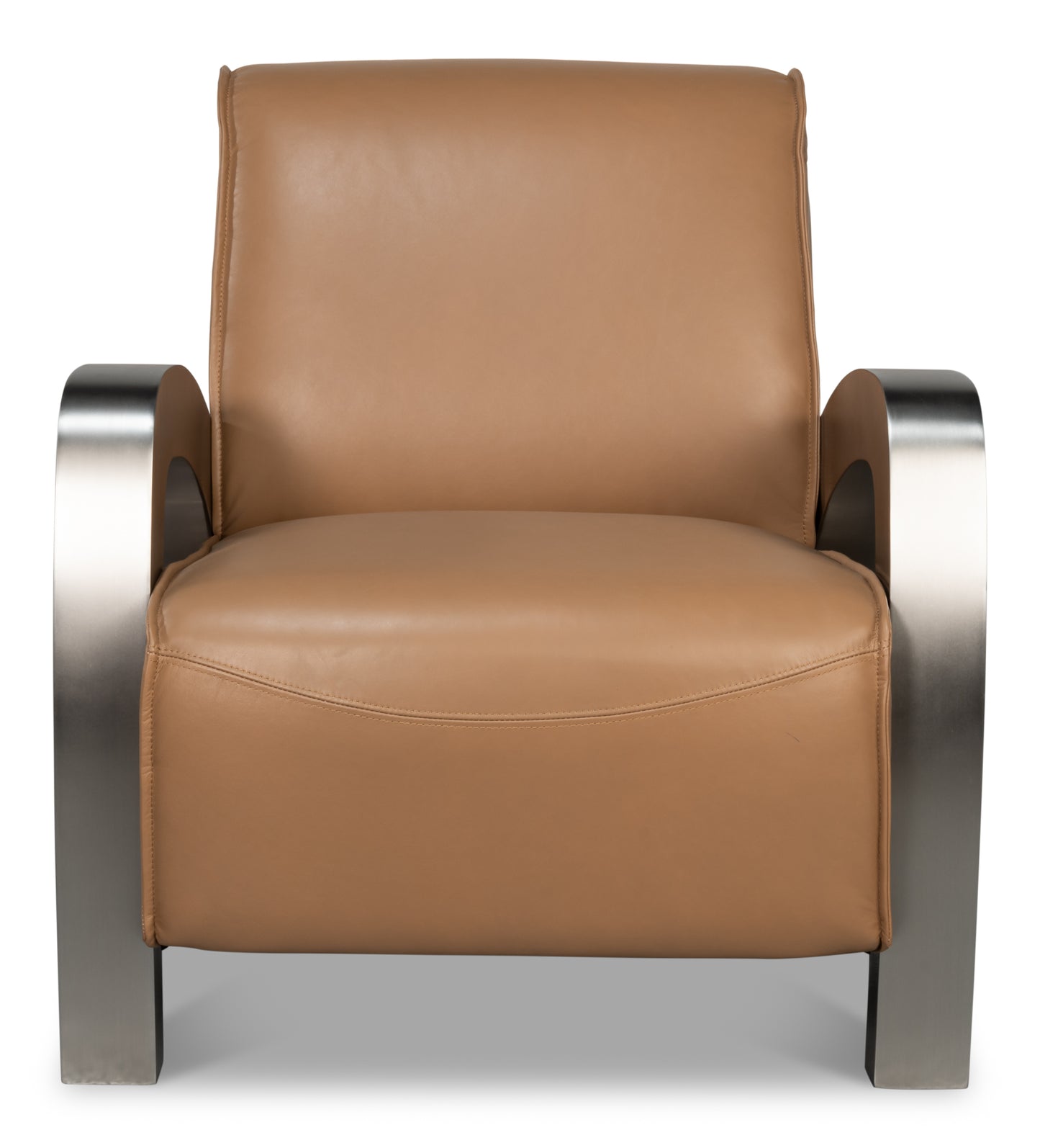 Carlisle Armchair-Caramel Brown Leather