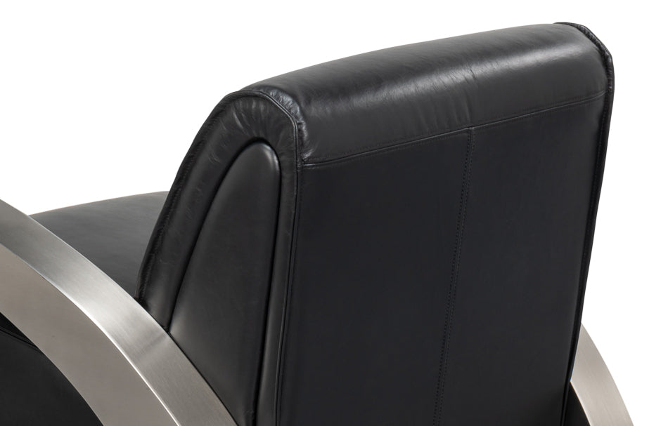 Carlisle Armchair Leather Onyx Black