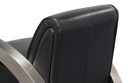 Carlisle Armchair Leather Onyx Black