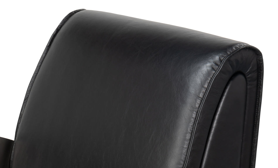 Carlisle Armchair Leather Onyx Black