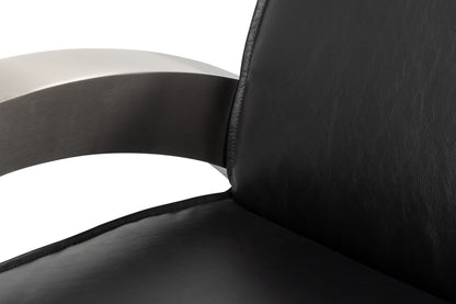 Carlisle Armchair Leather Onyx Black