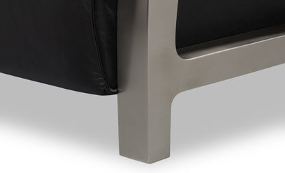 Carlisle Armchair Leather Onyx Black