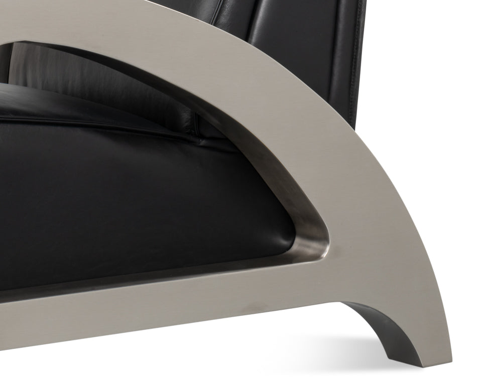 Carlisle Armchair Leather Onyx Black
