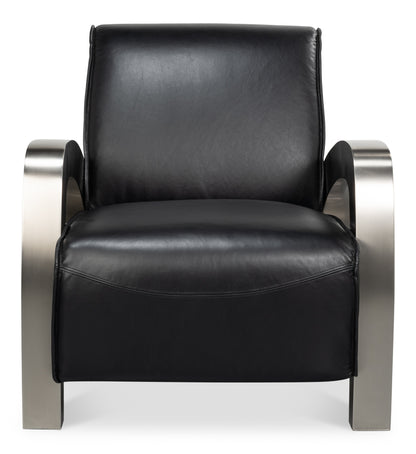 Carlisle Armchair Leather Onyx Black