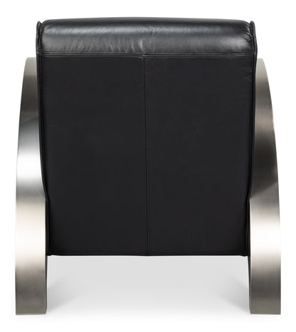 Carlisle Armchair Leather Onyx Black