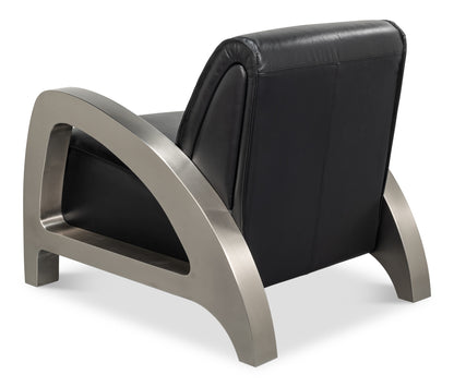 Carlisle Armchair Leather Onyx Black