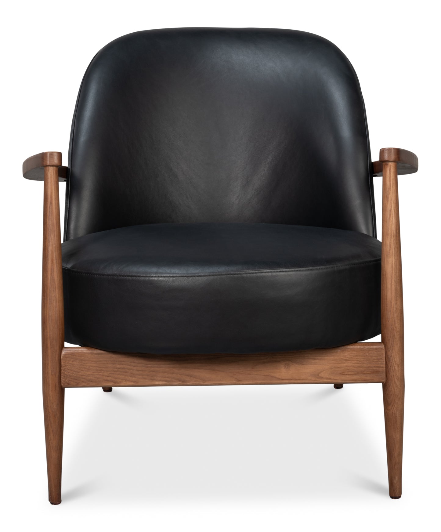 Pindar Armchair-Onyx Black Leather
