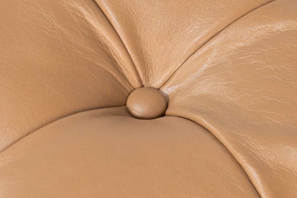 CORBET COCKTAIL OTTOMAN, CARAMEL BROWN