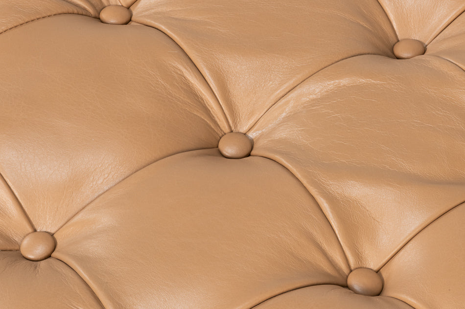 CORBET COCKTAIL OTTOMAN, CARAMEL BROWN