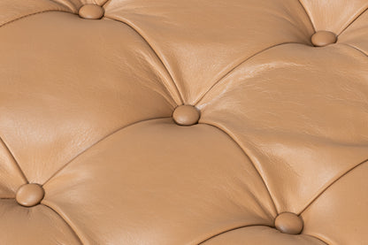 CORBET COCKTAIL OTTOMAN, CARAMEL BROWN