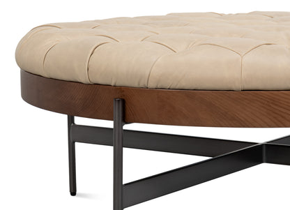 CORBET COCKTAIL OTTOMAN, CAPPUCINO WHITE
