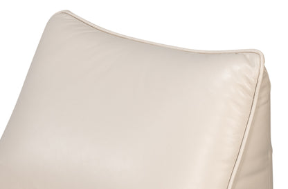 Kennett Swivel Chair Crystal White Leath