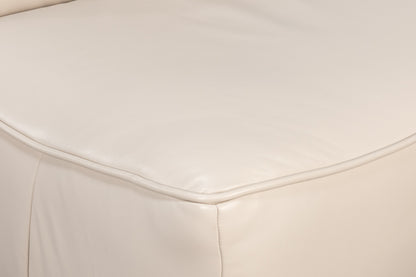 Kennett Swivel Chair Crystal White Leath