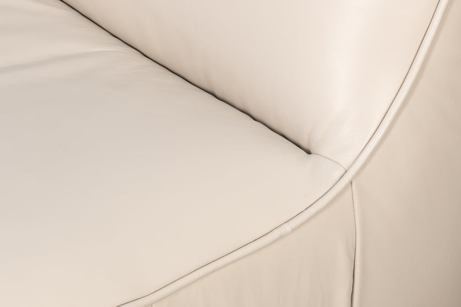 Kennett Swivel Chair Crystal White Leath