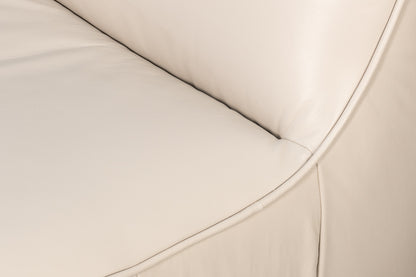 Kennett Swivel Chair Crystal White Leath