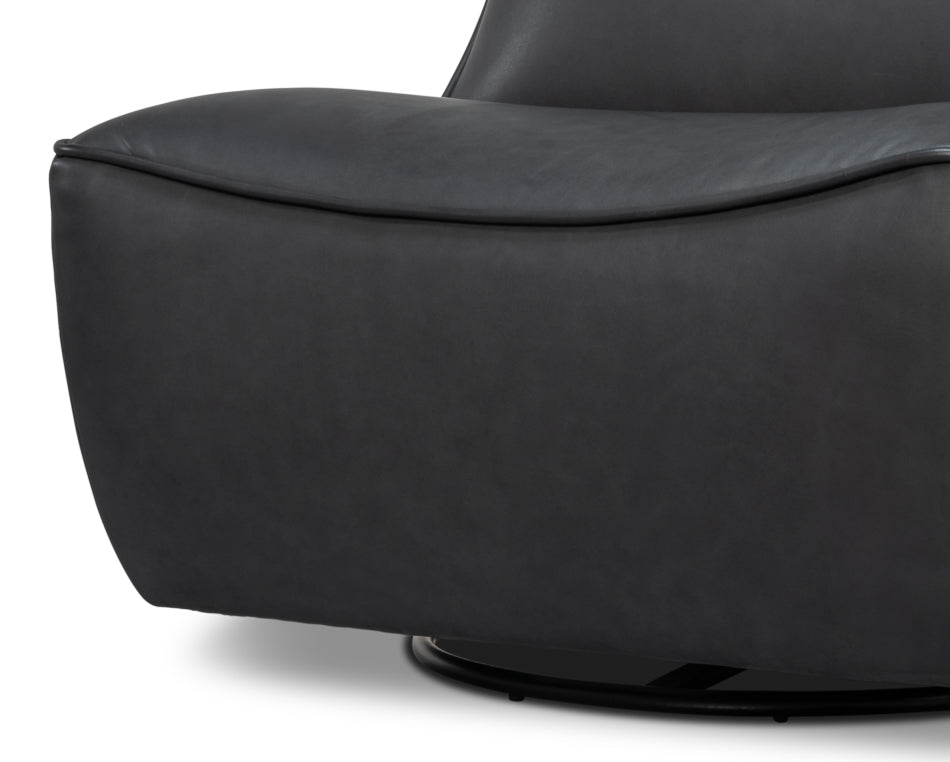 Kennett Swivel Chair Santoni Black