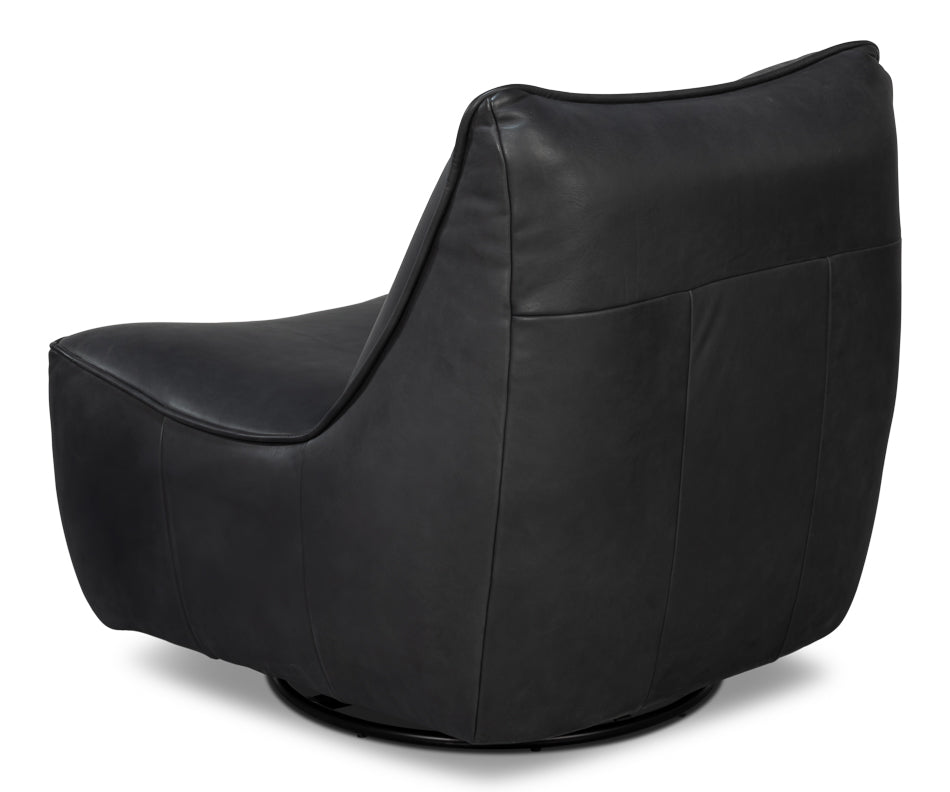 Kennett Swivel Chair Santoni Black