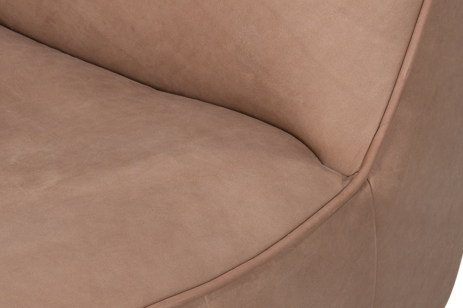 Kennett Swivel Chair Greece Grey Leather
