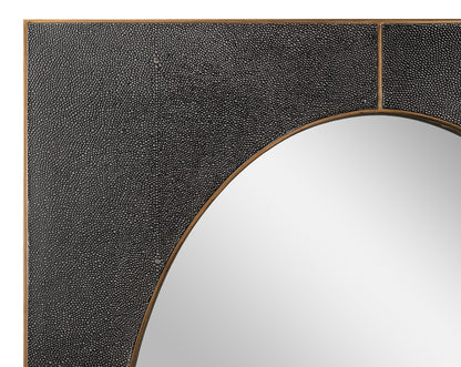 FRANCIS MIRROR, SHAGREEN, ANTIQUE GREY