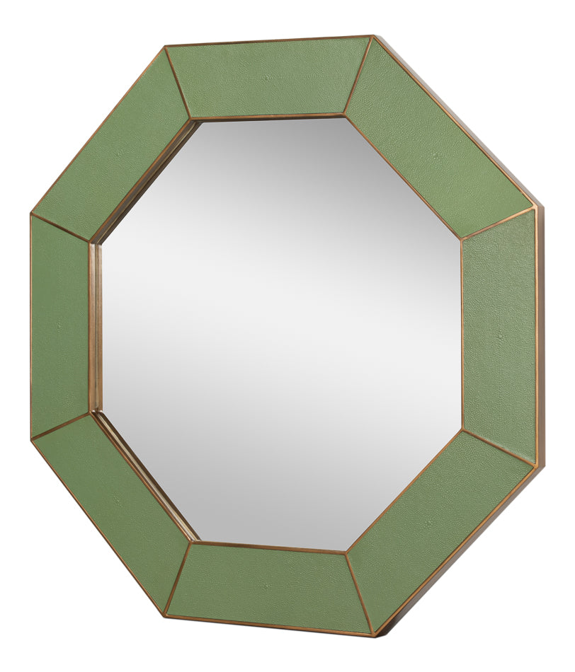 ELEANOR MIRROR, SHAGREEN, WATERCRESS