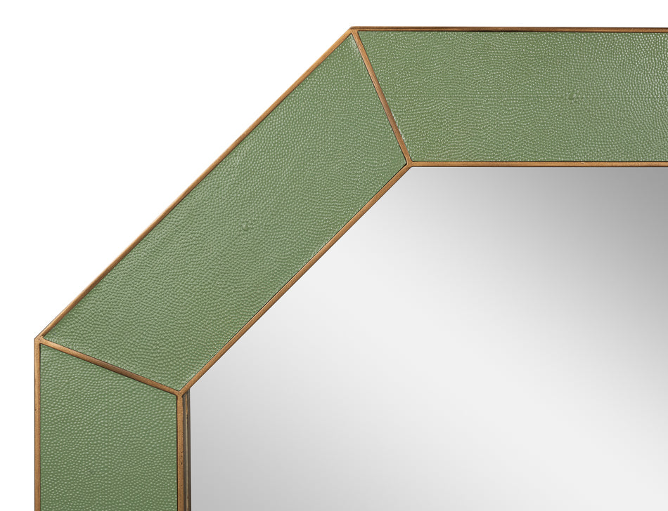 ELEANOR MIRROR, SHAGREEN, WATERCRESS