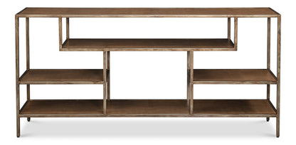 Cullum Shagreen Console  Tawny Brown