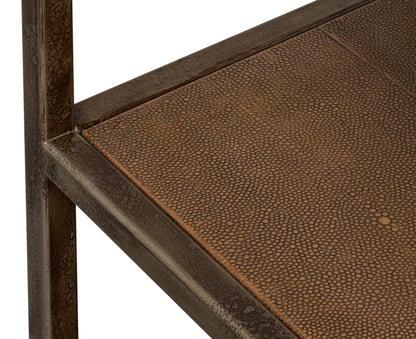 Cullum Shagreen Console  Tawny Brown