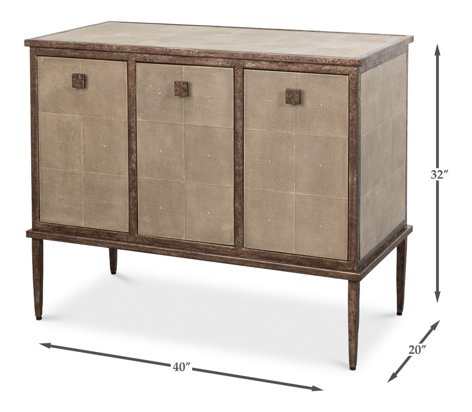 Roland Sideboard Shagreen Charcoal Grey