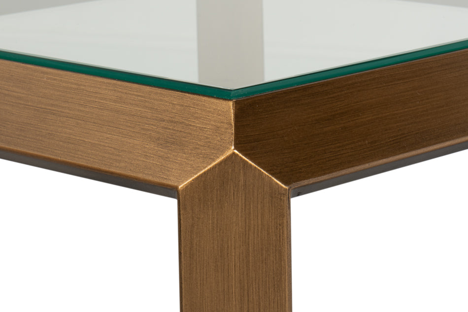 Gilbert Shagreen Side Table Tawny Brown