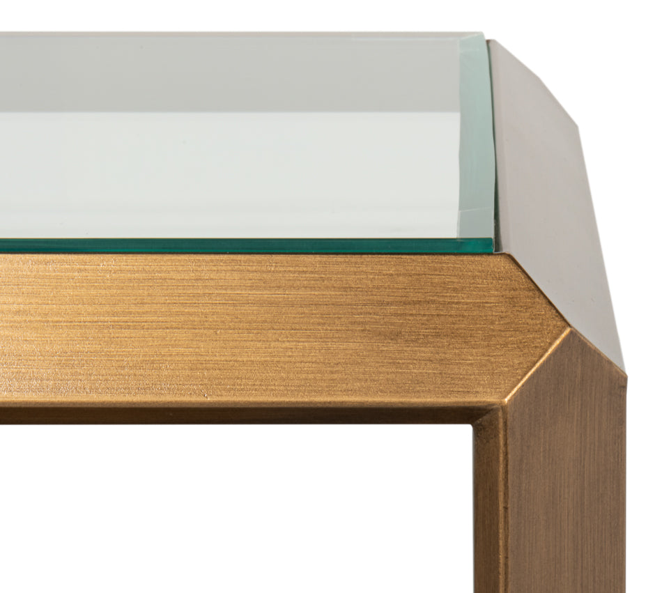 Gilbert Shagreen Side Table Tawny Brown