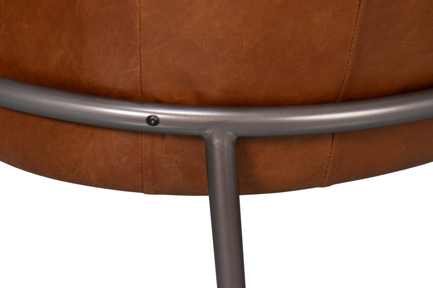 SIMMONS LEATHER CHAIR, HAVANA BROWN