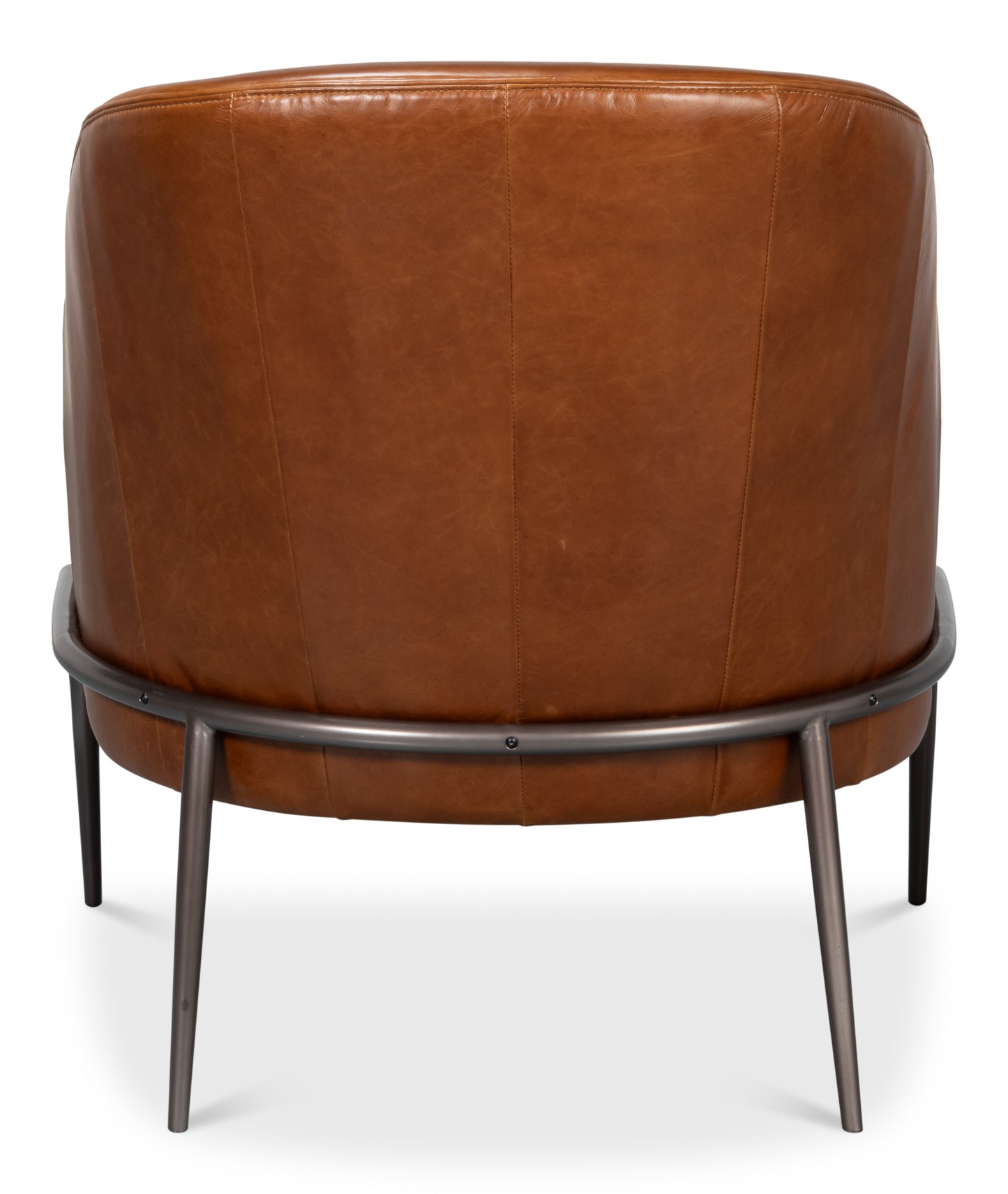 SIMMONS LEATHER CHAIR, HAVANA BROWN