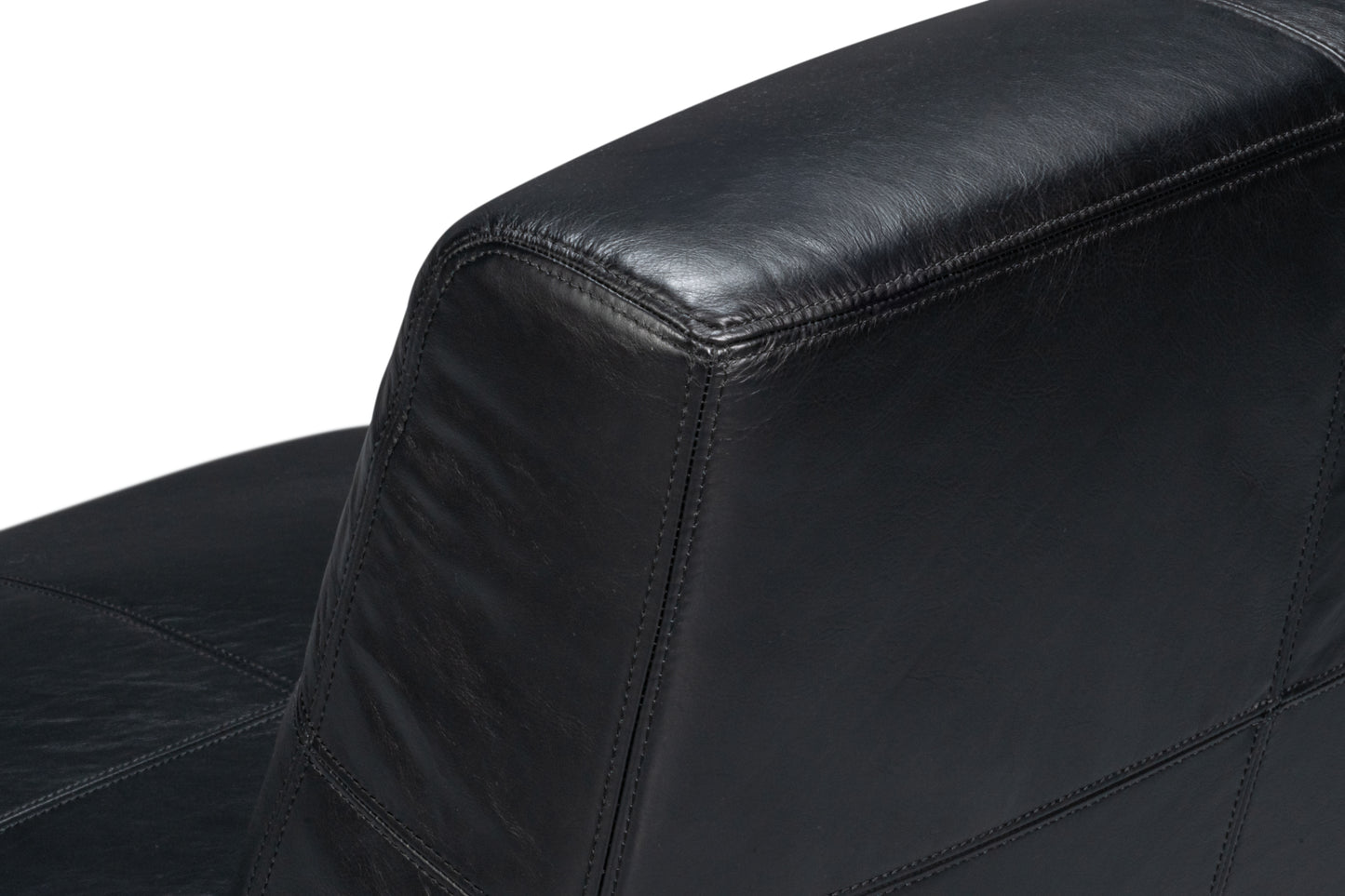 WYLAM LEATHER CHAIR - ONYX BLACK
