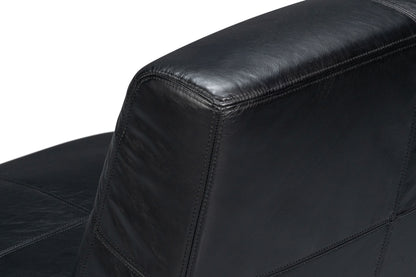 WYLAM LEATHER CHAIR - ONYX BLACK