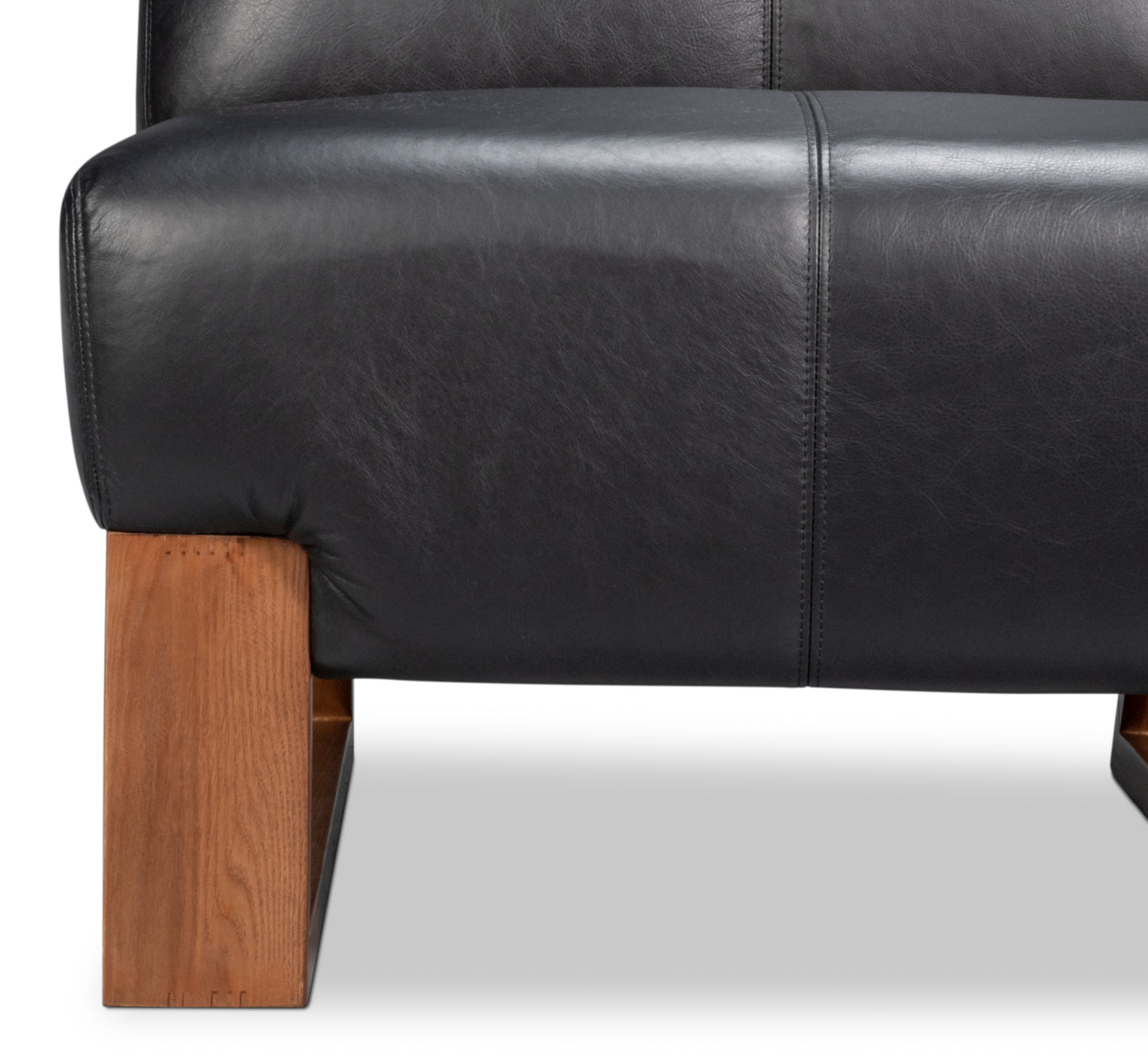 WYLAM LEATHER CHAIR - ONYX BLACK