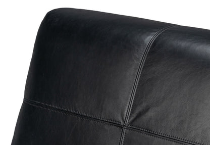 WYLAM LEATHER CHAIR - ONYX BLACK