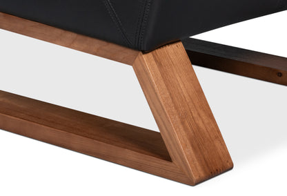 WYLAM LEATHER CHAIR - ONYX BLACK