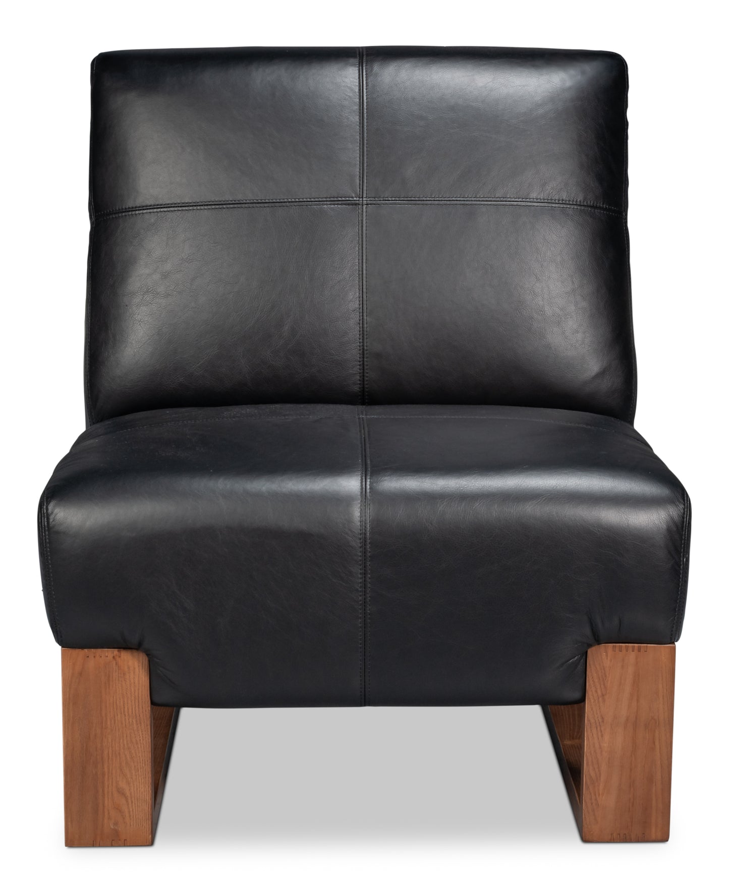 WYLAM LEATHER CHAIR - ONYX BLACK