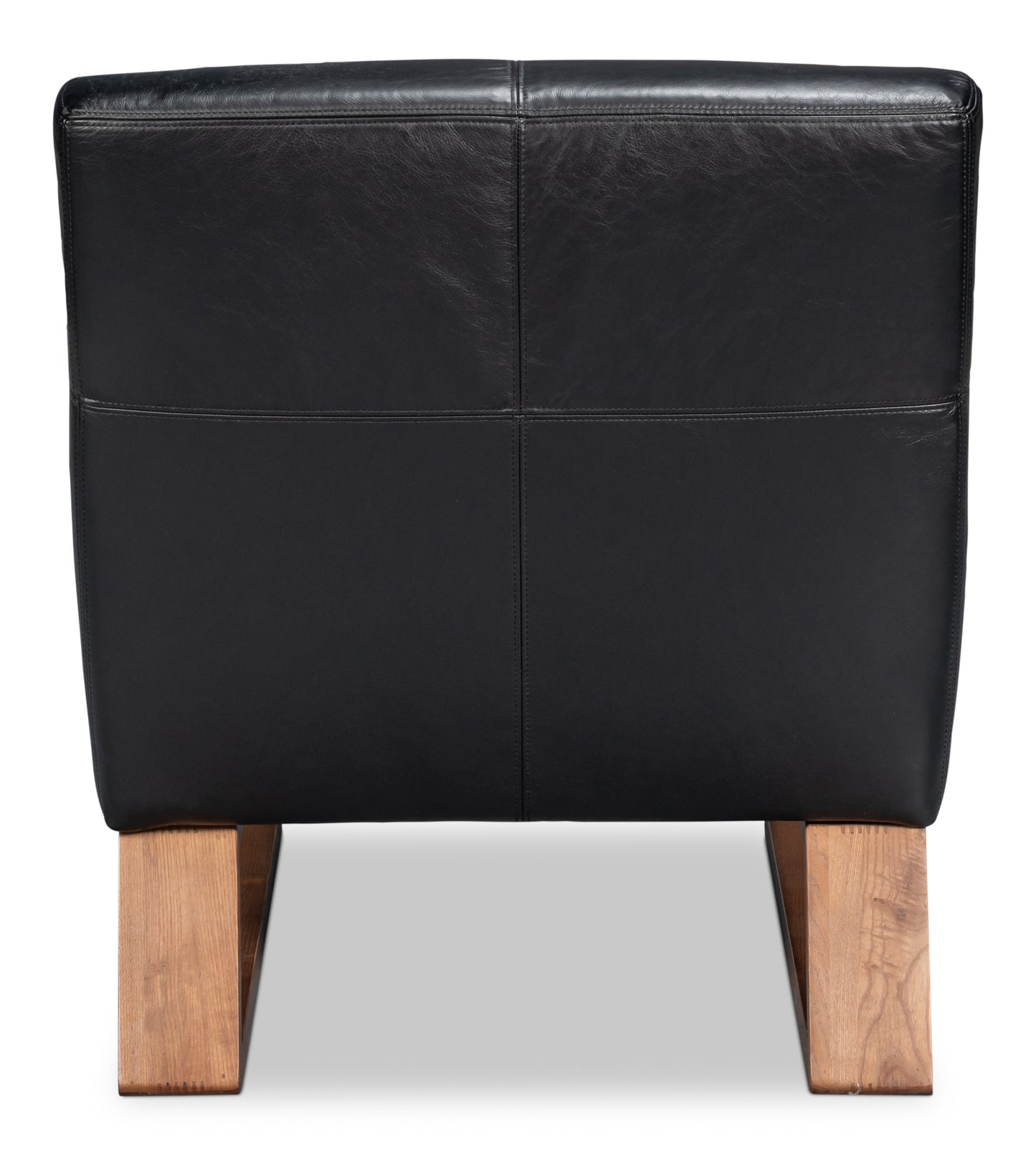 WYLAM LEATHER CHAIR - ONYX BLACK